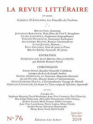cover image of La Revue Littéraire N°76